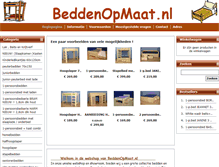Tablet Screenshot of beddenopmaat.nl